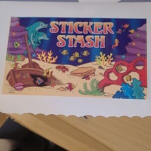 Mello Smello Sticker sea sticker stash collectible vintage blue red tan vtg vibe